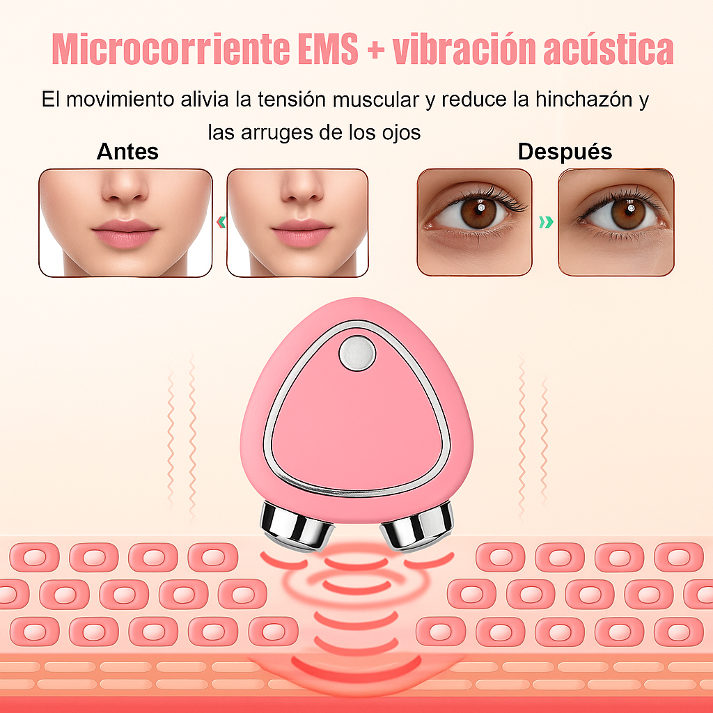 SkinPulse™  –  Masajeador Facial de Microcorriente 5 en 1