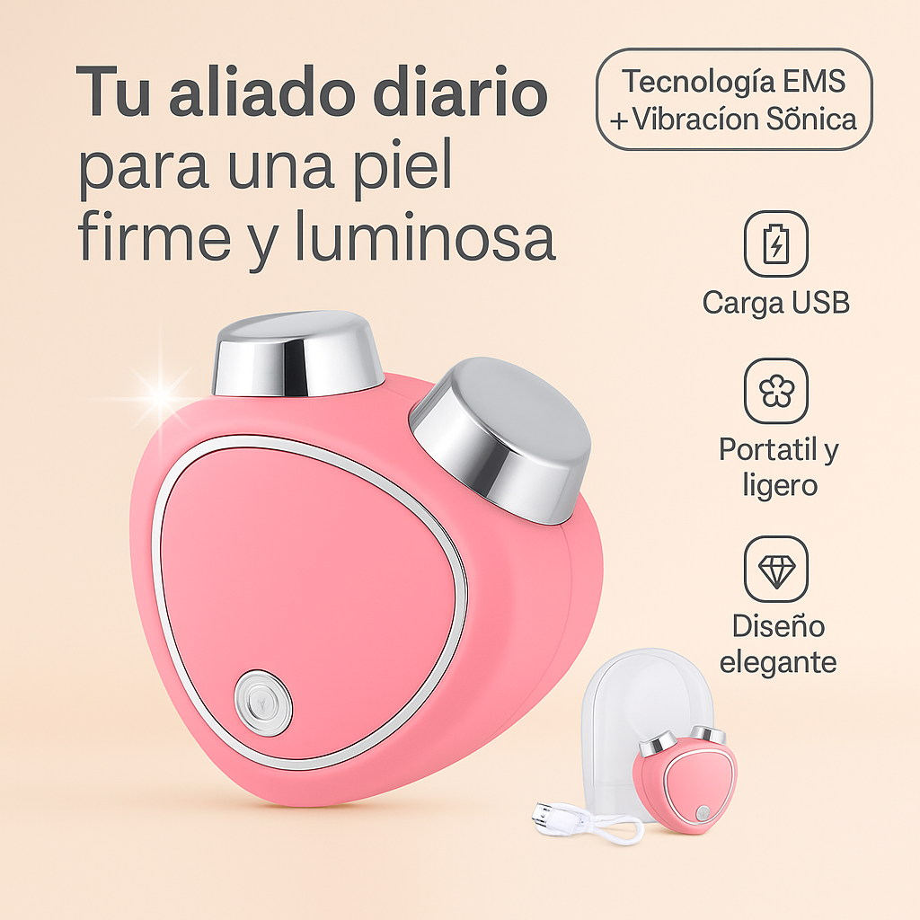 SkinPulse™  –  Masajeador Facial de Microcorriente 5 en 1